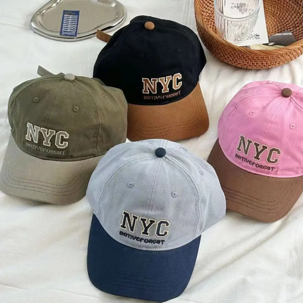 Gorra de béisbol deportiva de algodón con letras ajustables, gorra de lengua de pato Vintage, Anti-UV, letras suaves para exteriores, gorra de béisbol Unisex - imagen 3