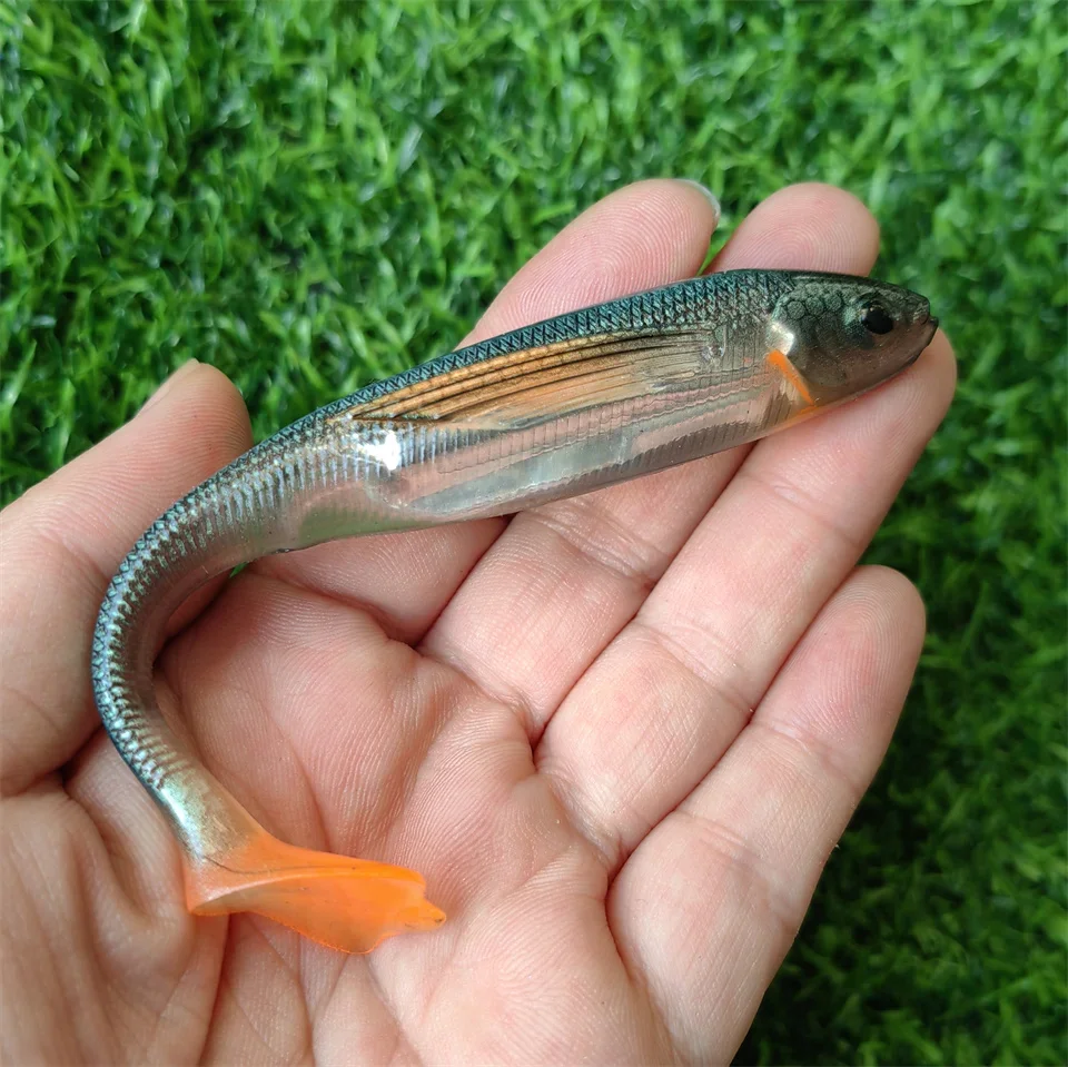 MUKUN cebo de silicona – gusano de sábalo 12,5 cm para lubina y trucha - imagen 5