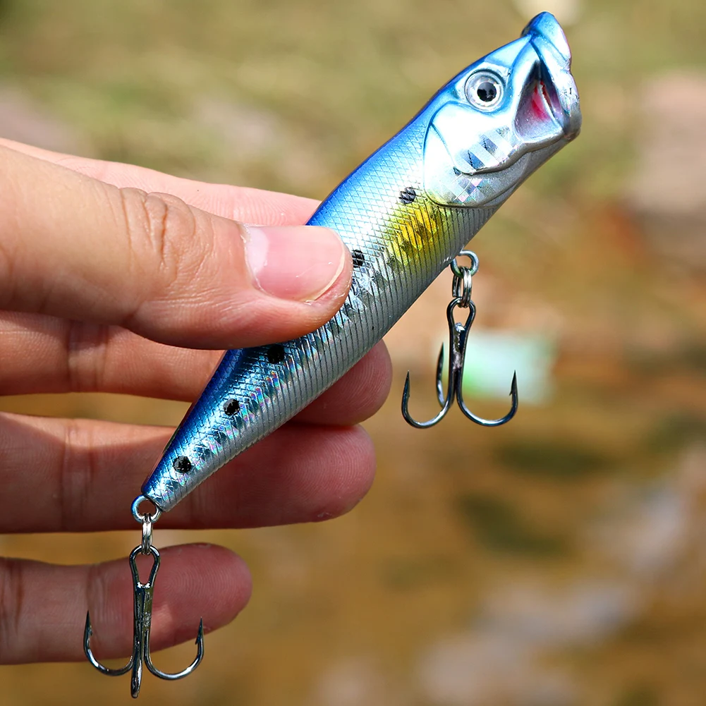 Sougayilang-Señuelos de Pesca de plástico duro, 1 piezas, Swimbait, cebo para lubina, agua dulce y salada - imagen 5