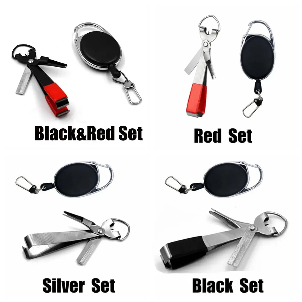 Cortaúñas de pesca con mosca de acero inoxidable con agujeros, gancho rápido, anudador de uñas, cortador de línea, herramienta para atar nudos rápidos - imagen 5