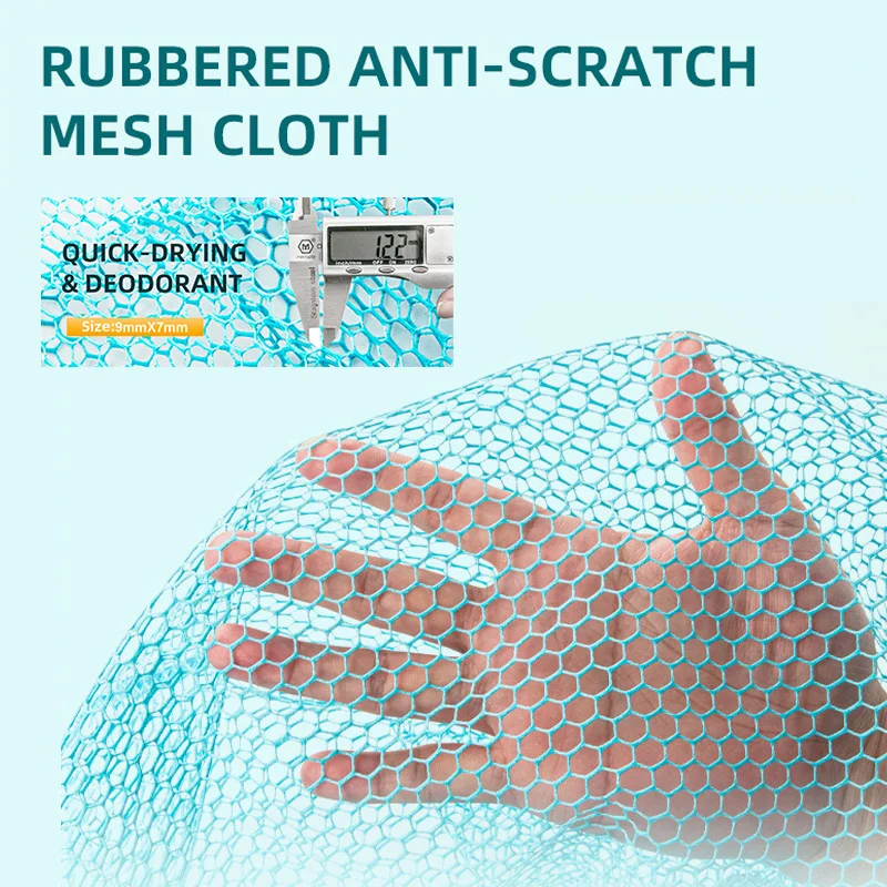 Cesta de pesca plegable portátil de secado rápido, red Fyke, aparejos de pesca al aire libre, bolsa de almacenamiento de peces vivos, 209G - imagen 3