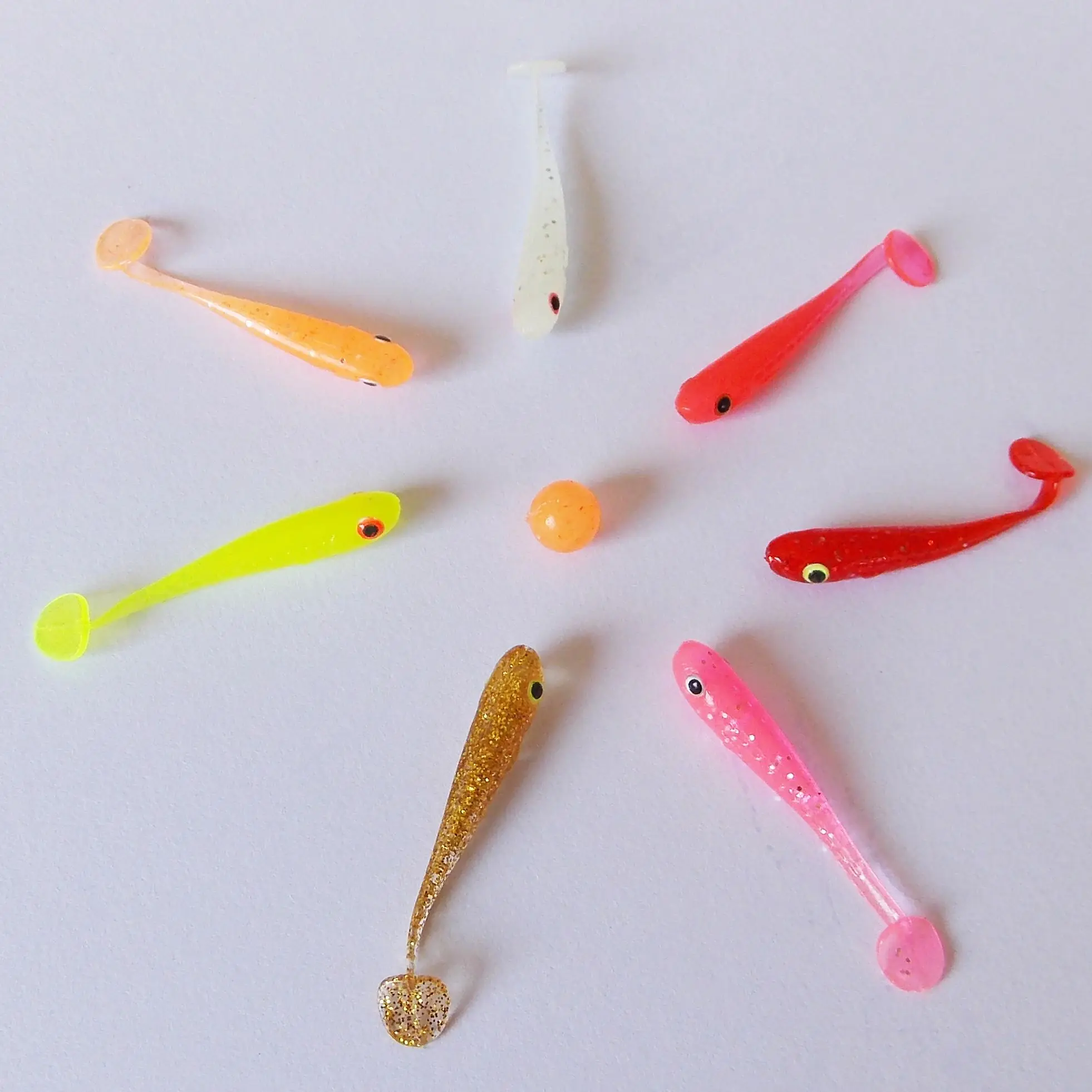 KESFISHING, el mejor señuelo de pesca Nano Minnow, 38mm, artificiales de silicona, pequeños cebos blandos, trucha, lubina, hielo, pesca loca - imagen 3