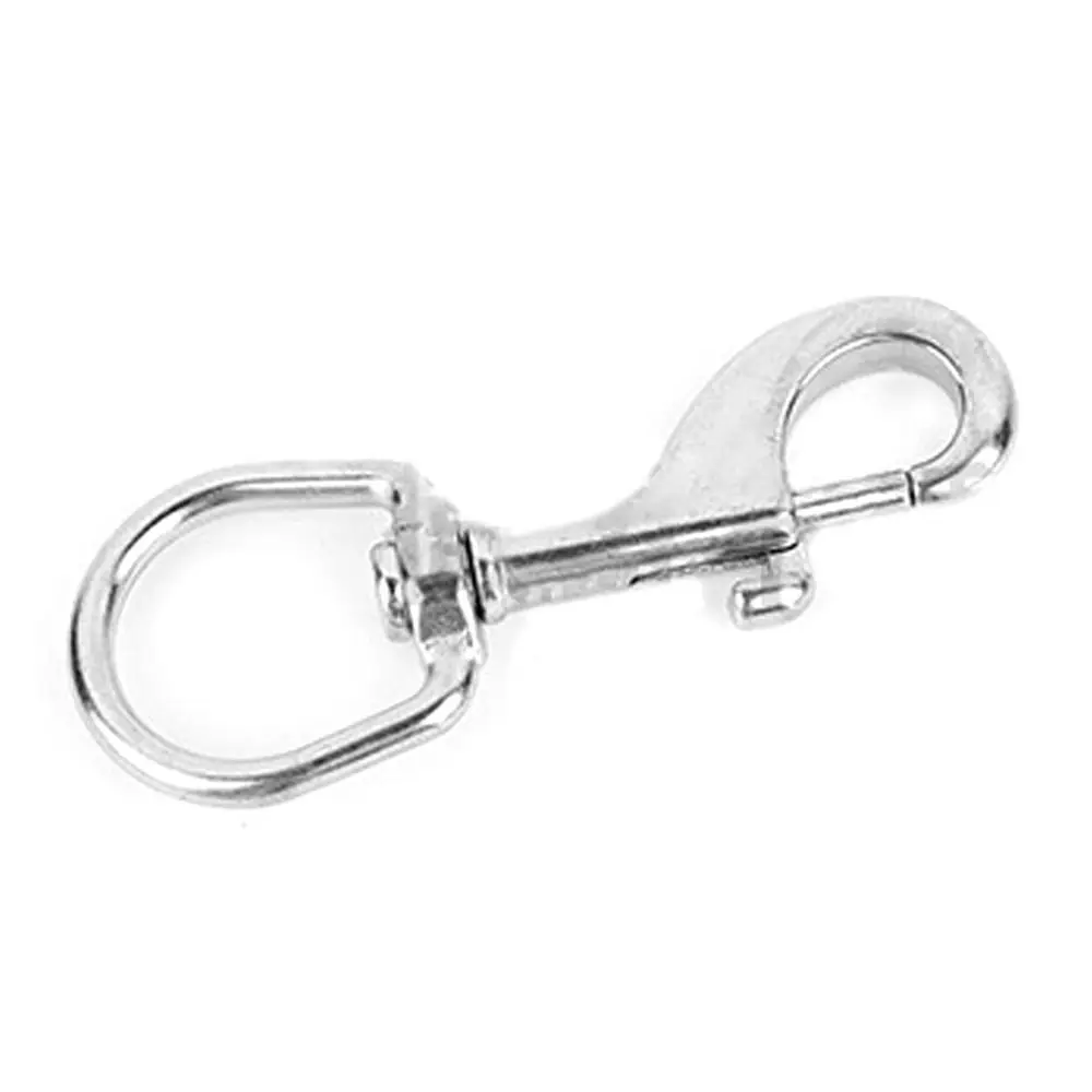 LLavero de gancho de resorte de liberación rápida de acero inoxidable, herramienta para exteriores, hebilla colgante EDC, mosquetón, hebilla de cinturón, 8 tamaños - imagen 2