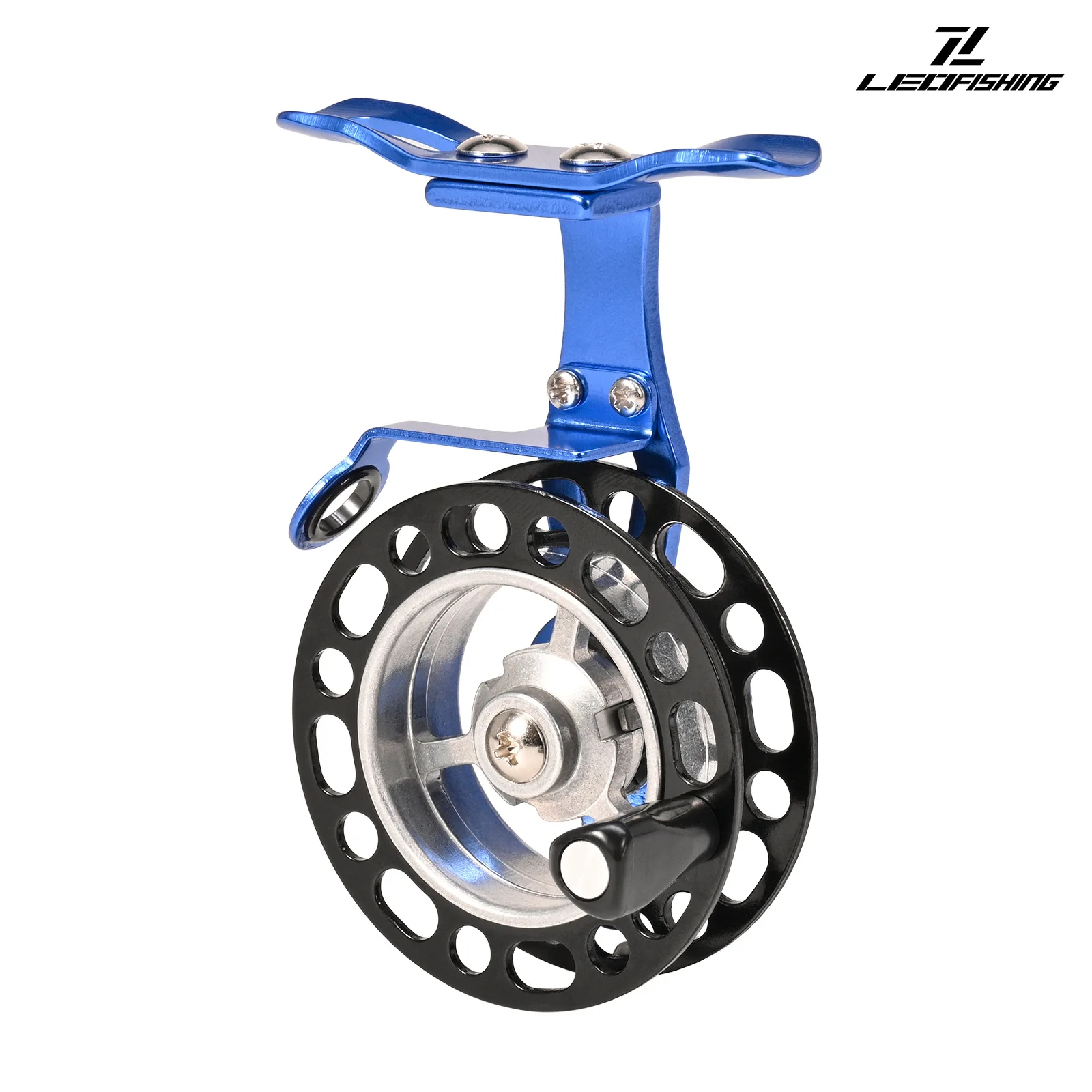 Carrete de pesca en hielo, carrete de gran diámetro, carrete Freespool en línea, bobina de aleación de aluminio, señuelo suave, accesorios para equipos de peces - imagen 2