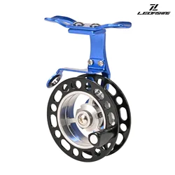 Carrete Freespool en línea gran diámetro aleación aluminio pesca hielo