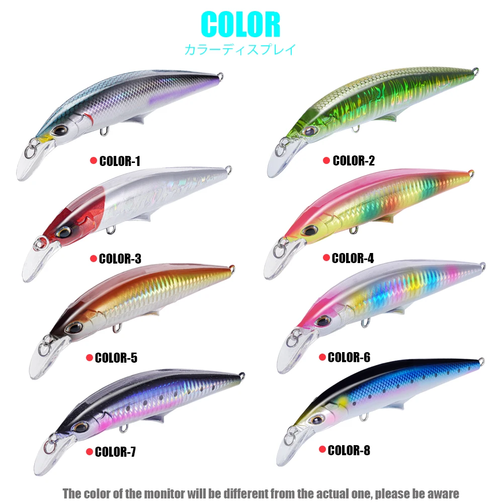 Señuelo minnow SAMOLLA colores disponibles