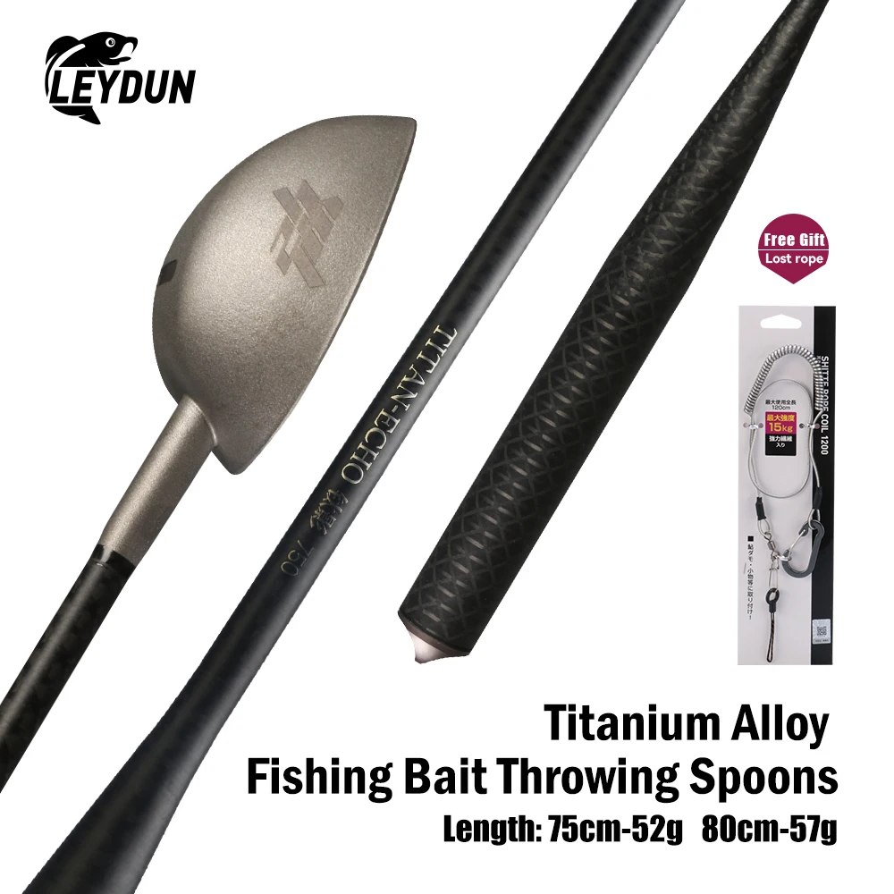 Leydun, nuevo cebo de pesca, cucharas para lanzar, cuchara antiadherente para cebo, caña retráctil, punto fijo de largo alcance, equipo de pesca, aparejos de cuchara
