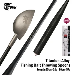 Leydun, nuevo cebo de pesca, cucharas para lanzar, cuchara antiadherente para cebo, caña retráctil, punto fijo de largo alcance, equipo de pesca, aparejos de cuchara