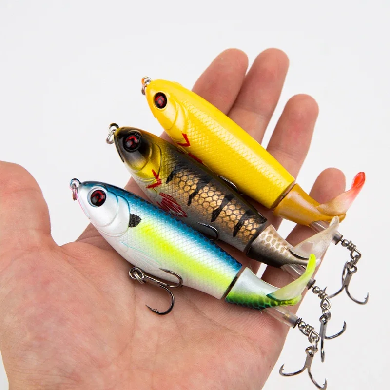 Juego de señuelos tipo cuchara para Tractor, 5 uds., 17g, con cola giratoria, cebo duro para pesca en invierno, equipo de aparejos de pesca con agua dulce y salada - imagen 5