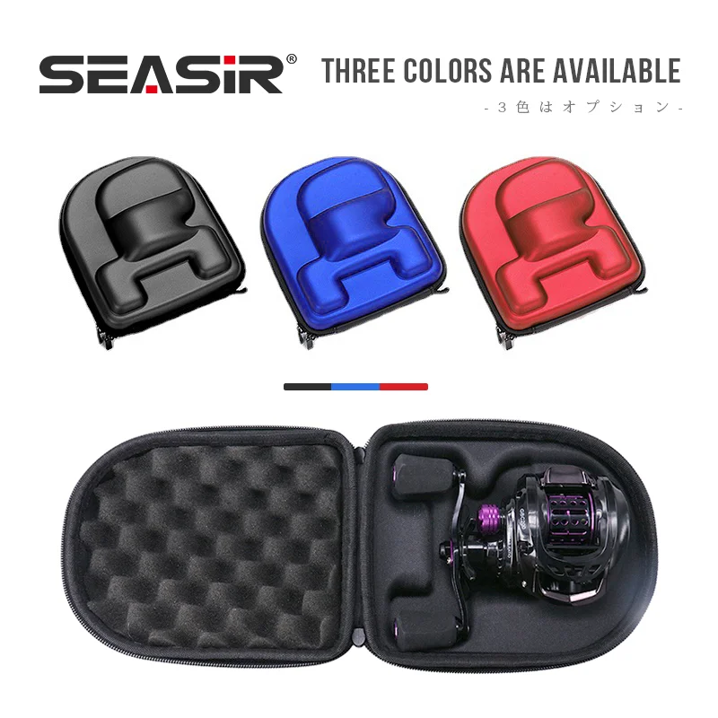 SEASIR Bolsa de carrete de pesca Baitcasting EVA, carretes de tambor de fundición de cebo, funda protectora, bolsa de rueda de pesca izquierda/derecha - imagen 3