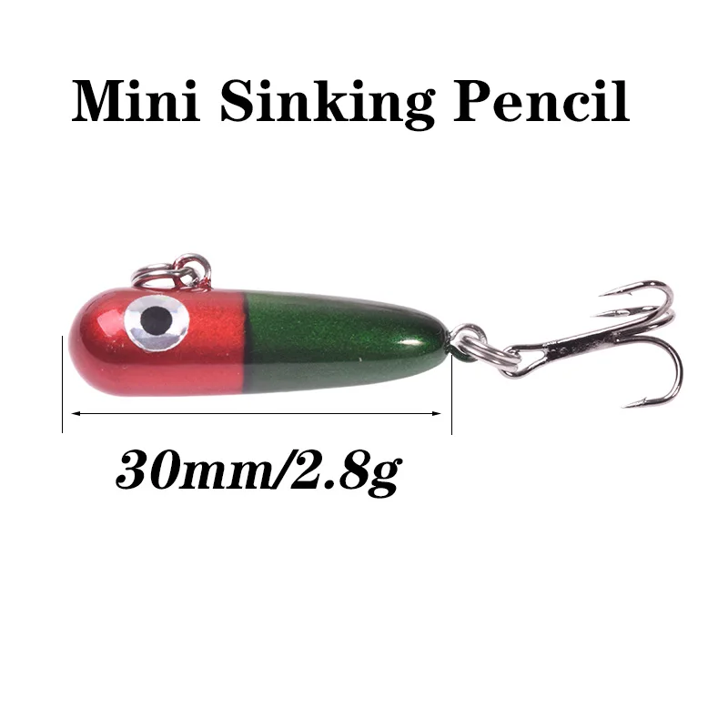 Mini Señuelos de Pesca de lápiz, 1 piezas, Wobblers Minnow, 30mm, 2,8g, Crankbaits, cebo duro Artificial, aparejos de Pesca - imagen 2