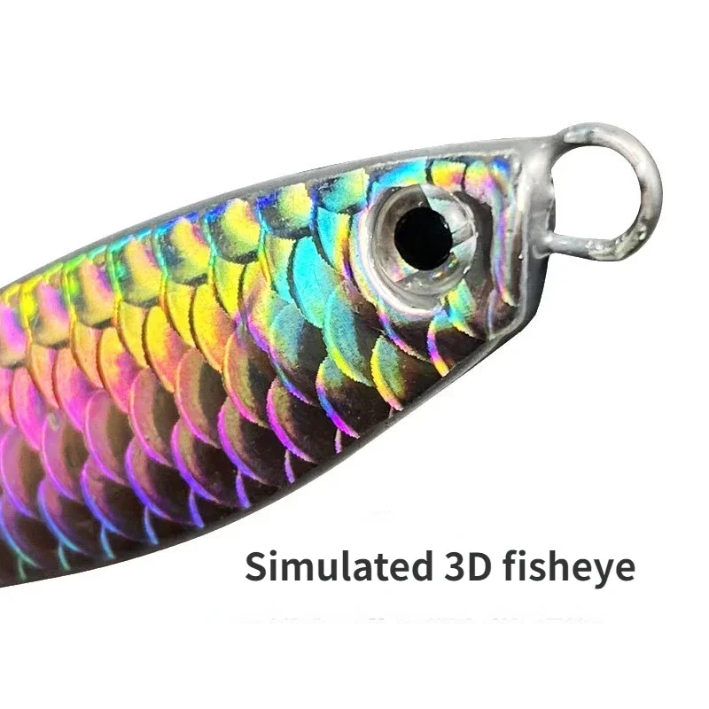 Juego de Señuelos de Pesca de Metal de 3 piezas, señuelos de fundición para orilla de mar, cuchara de Jigs, cebo Artificial de agua salada de 20g - imagen 4