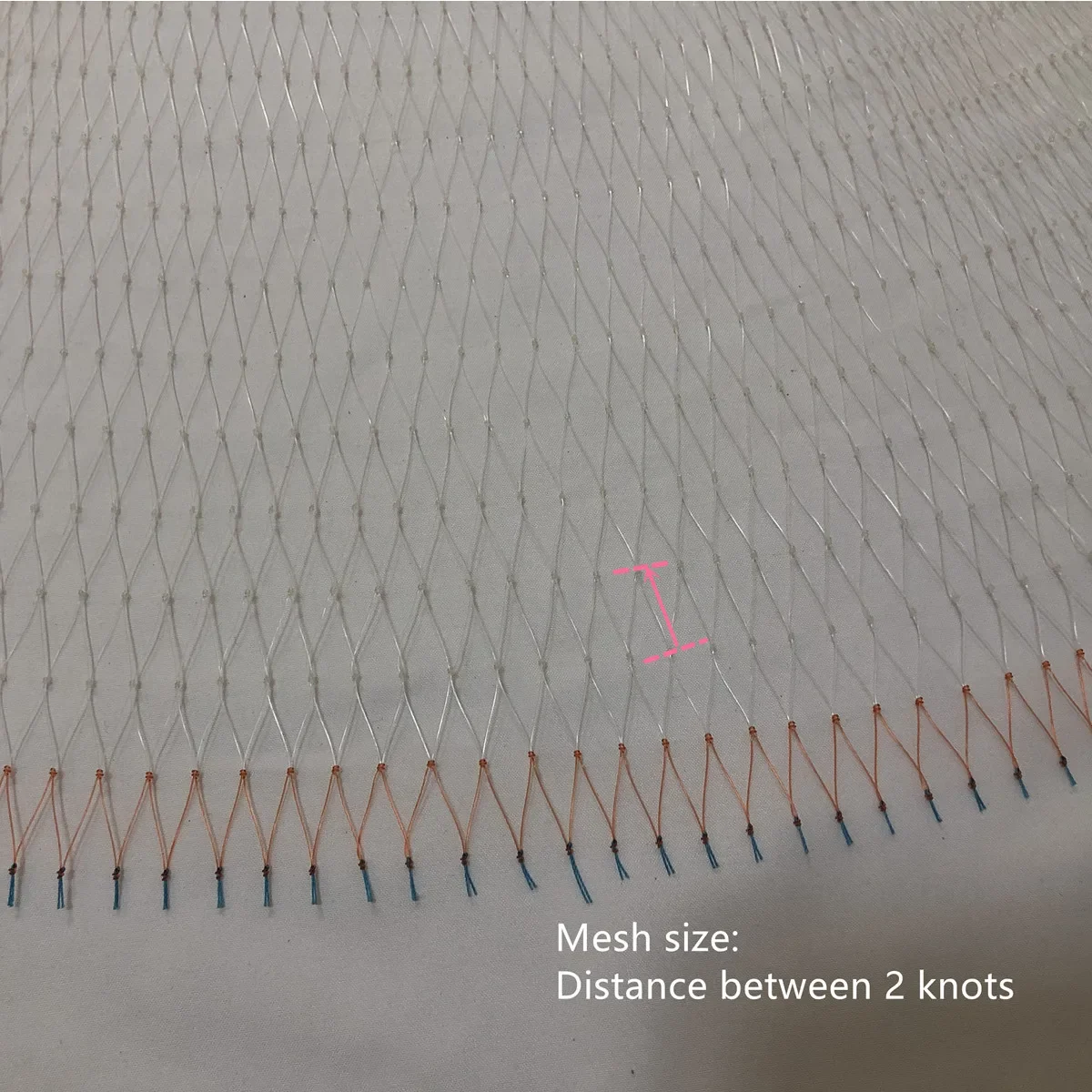 Hilo de red fundido semiterminado, 3,3mm de altura, 5,3 m-0,33 m, red de tiro, Red de nailon monofilamento, accesorios de pesca, red fundida para pesca - imagen 5