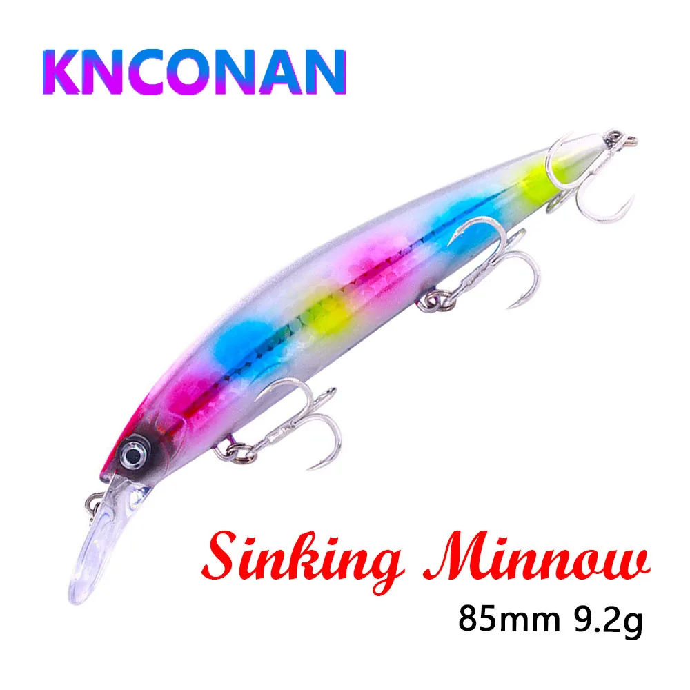 Señuelo de pesca MINNOW de 36G/13CM, nuevo lanzamiento Global, señuelo que se hunde para aparejos de cebo duro de fundición larga para pesca con mosca, 1 ud.