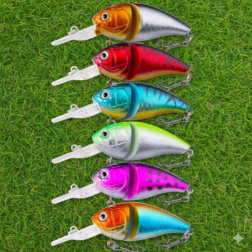 Crankbait de 14,3g, 8,5 cm, cebo duro con manivela para lubina, Lucio, carpa, señuelo de Pesca Artificial, aparejos de Pesca, ojos 3D, 1 ud.