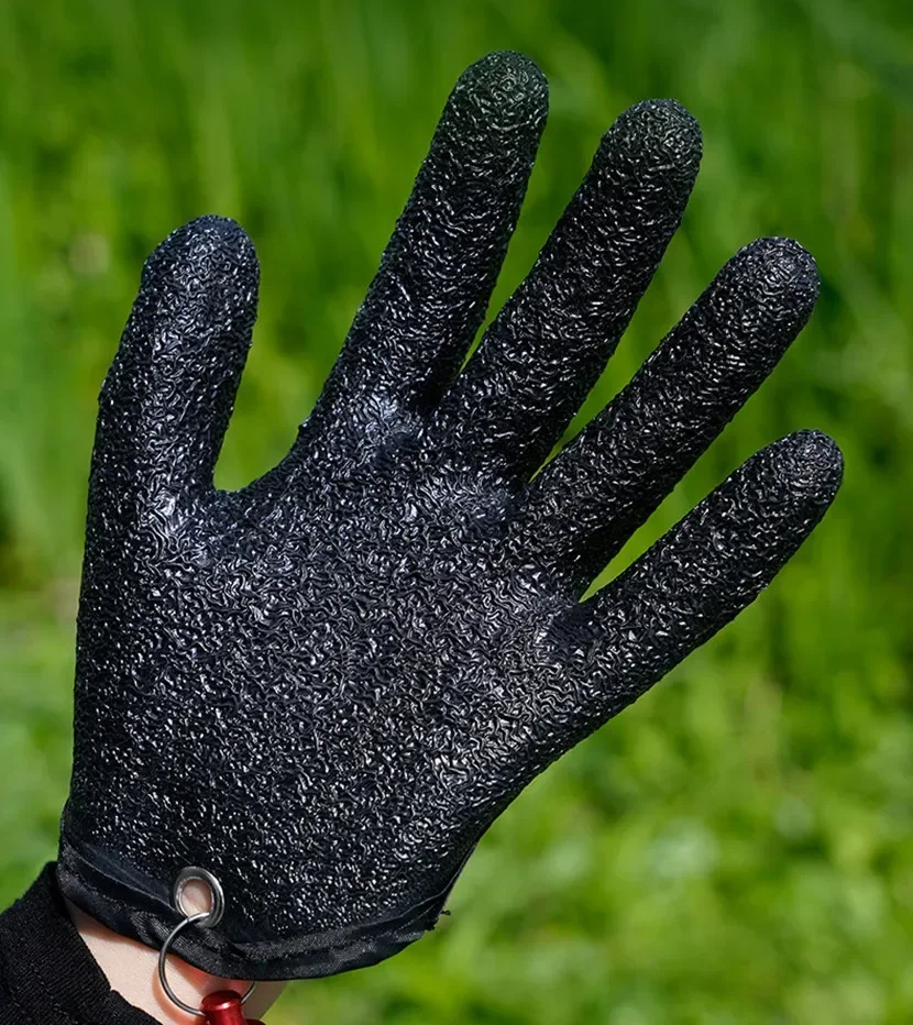Guantes de caza de látex profesionales izquierdo o derecho, guantes de pesca antideslizantes, protección de mano, rasguños de pinchazos, pescador - imagen 2