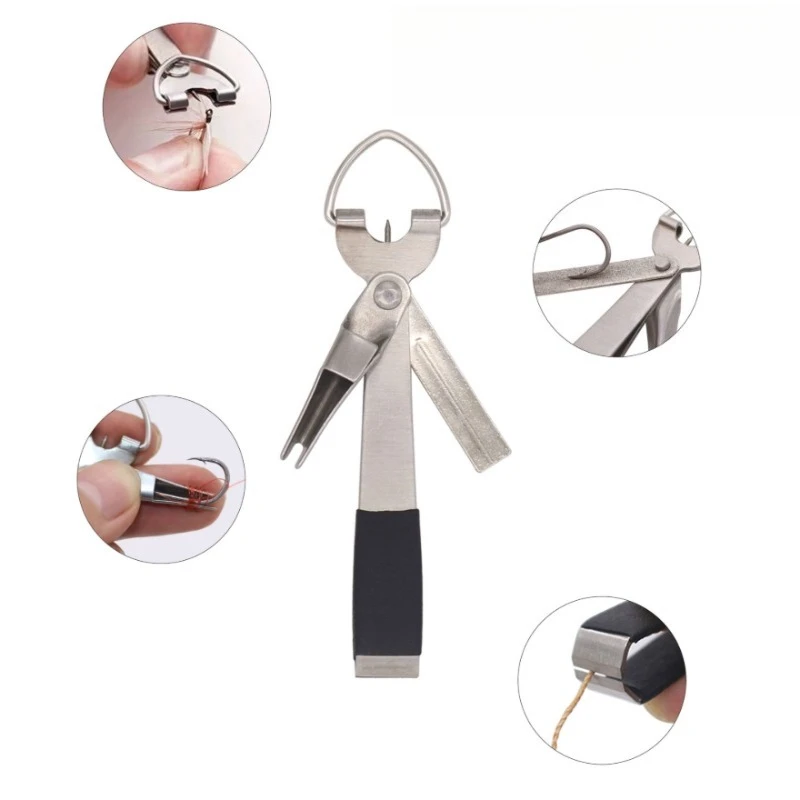 Kit portátil pesca: cortador líneas, desatador nudos, afilador anzuelos - imagen 4