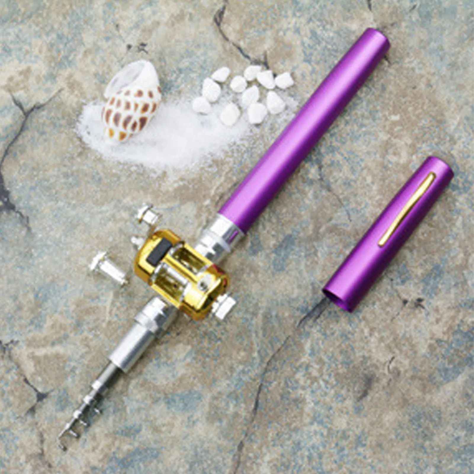 Juego combinado de carrete de caña de pescar telescópica, Kit combinado de carrete giratorio, regalo para marido y padre - imagen 2