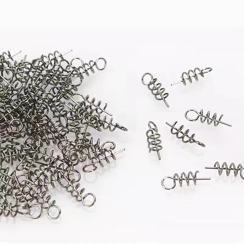 Aparejos de pesca PDLuya, cebo blando, conector de clavija de bloqueo de resorte, pin de cebo falso, gancho de manivela, accesorios de pesca de mar colgantes anti-inferior - imagen 4