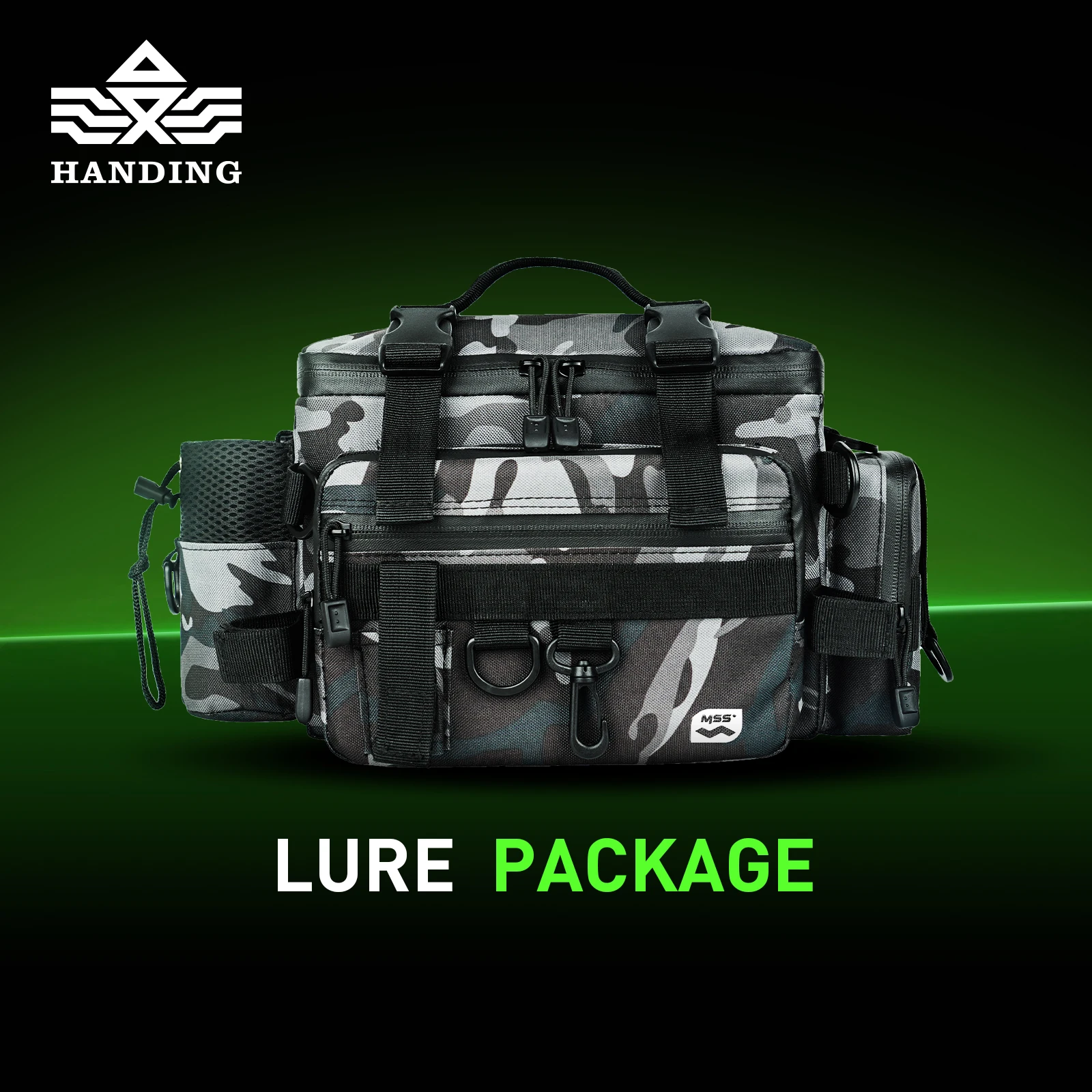 HANDING Bolsas de pesca multifunción de gran capacidad, aparejos de pesca impermeables al aire libre, bolsas para pesca, senderismo, caza, Camping - imagen 4