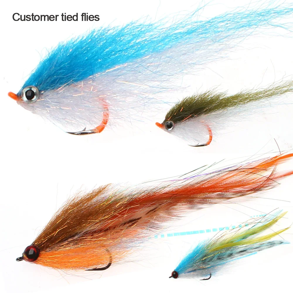 ICERIO, 2 bolsas, fibra sintética Flash Streamer para agua dulce, agua salada, cebo para pececillos, pescado, trucha, lubina, Lucio, Material para atar moscas - imagen 4