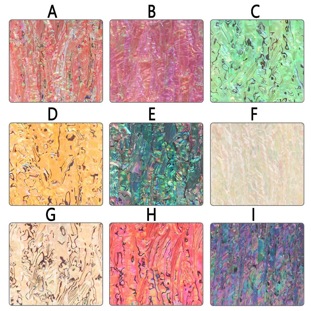 Bimoo Natural Shell Laminate Sheet Paua Coated Abalone Adhesive Veneer Film Sticker Fishing Lure Jig Lure Decorating Accessories - imagen 5