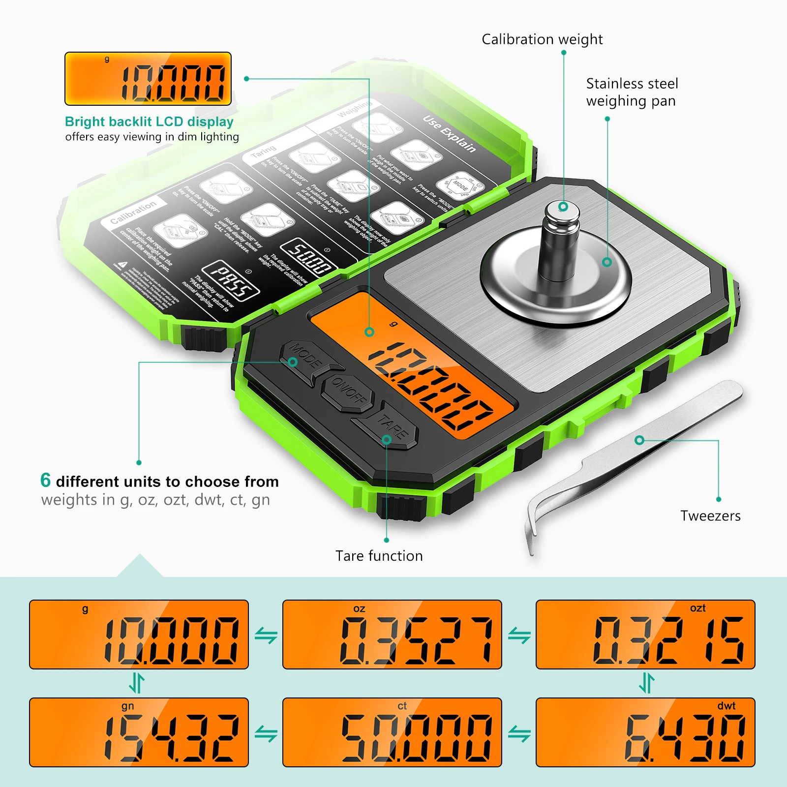 Báscula digital de precisión portátil para pesca deportiva - imagen 5