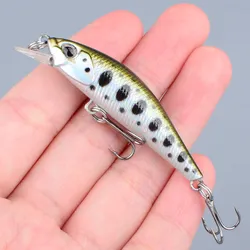 Señuelo micro minnow jerkbait duro para trucha y lubina