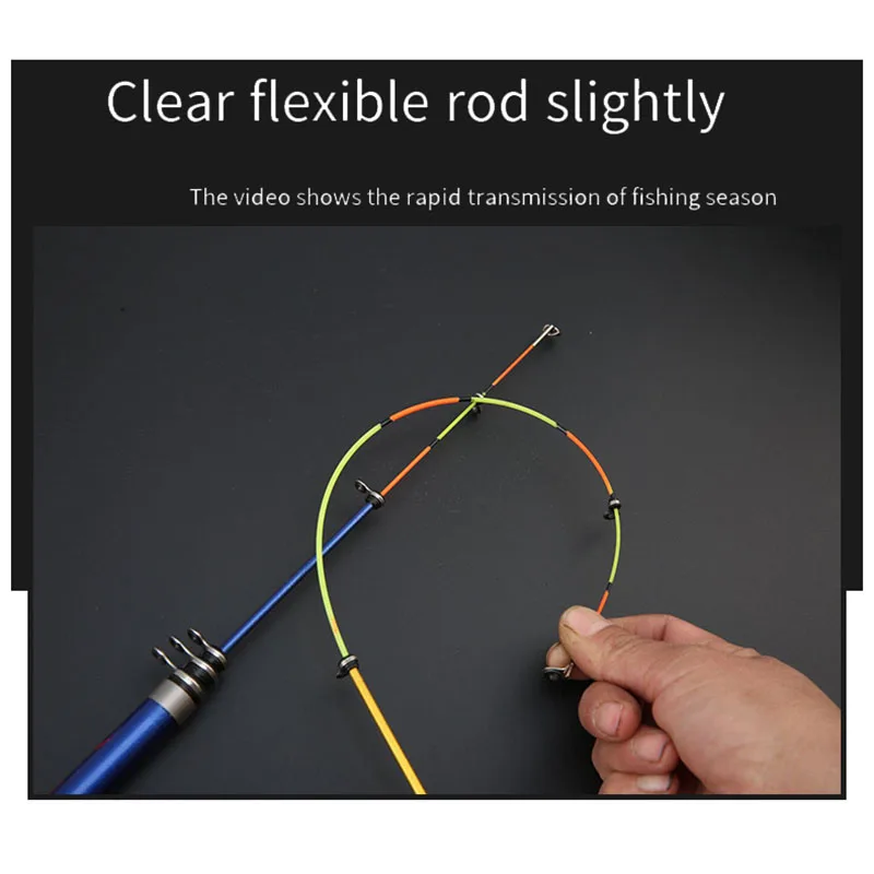 Alimentador de caña de pescar para carpa, fibra de carbono dura, portátil, duradero, Softail, poste de viaje telescópico ultraligero, 1,5/1,8/2,1/2,4/3M - imagen 5