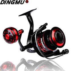PROBEROS-carrete giratorio CNC para pesca, bobina de Metal de arrastre máximo de 11-21KG, para agua salada, Lucio, Serie 2000-7000