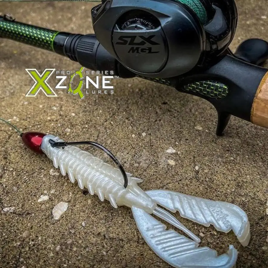 American XZone Adrenaline Craw Jr3.5 pulgadas Adrenal camarones flotantes señuelo cebo suave perca - imagen 2