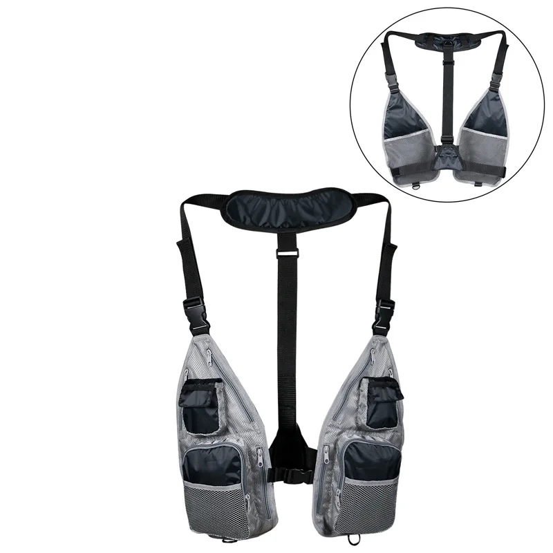 Chaleco ultraligero de Pesca con mosca, correa ajustable, transpirable, deportes al aire libre, Pesca, seguridad, hombres y mujeres - imagen 3