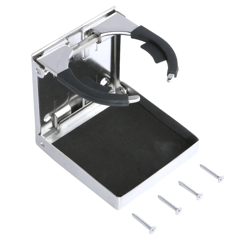 Portavasos plegable de acero inoxidable para embarcaciones de pesca