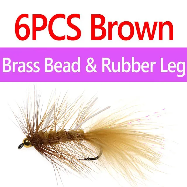6pcs Br Ru Brown