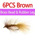 6pcs Br Ru Brown