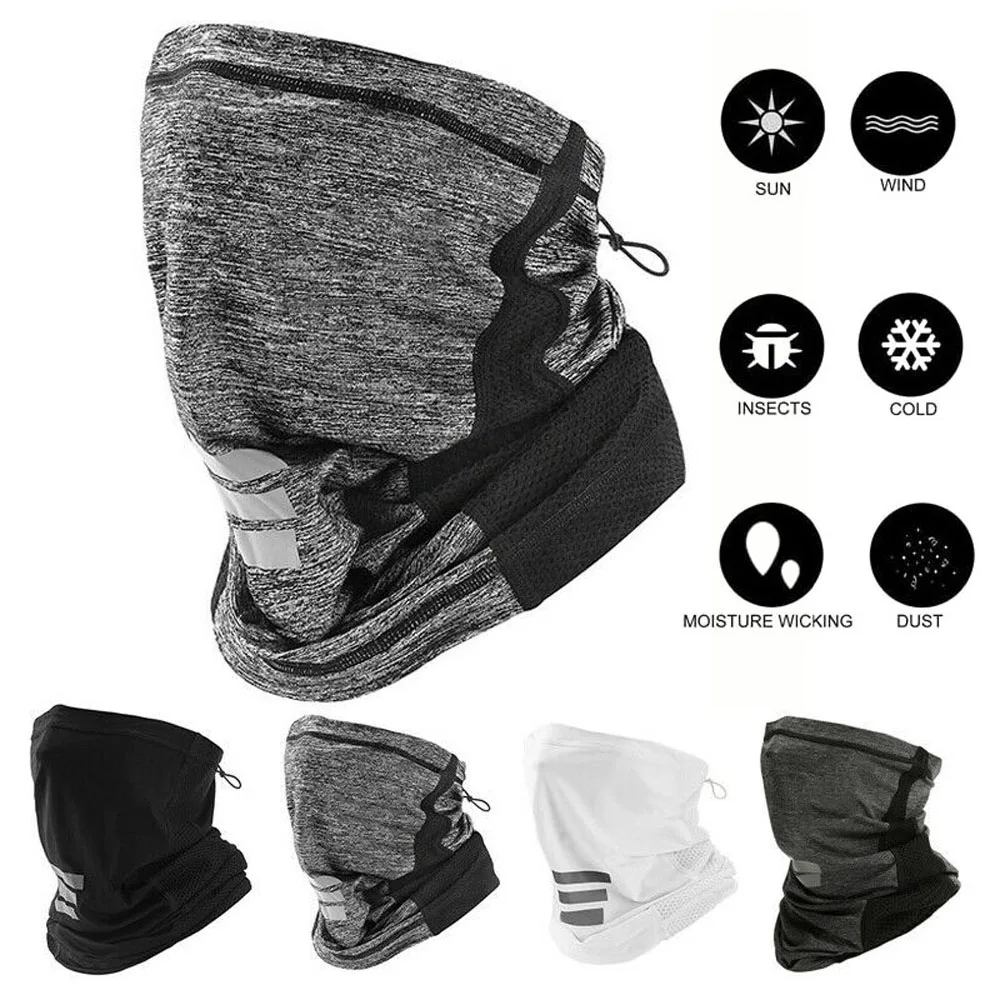 Polaina de Montañismo para hombres, bufanda de redecilla para deportes al aire libre, diadema para la cara, Bandana, escudo, cubierta para la cabeza, bufanda de enfriamiento - imagen 5