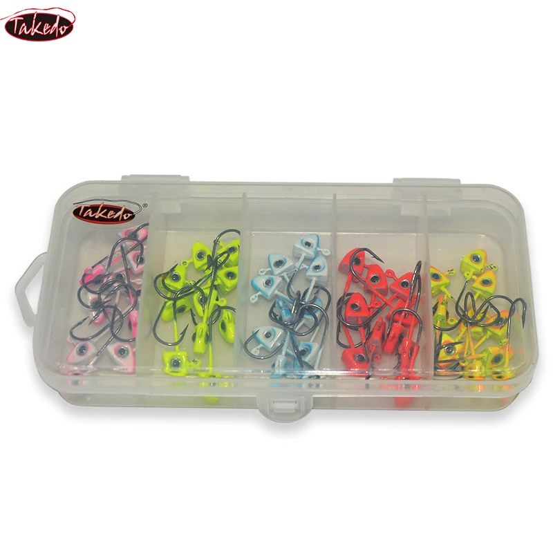 Vinilos triangulares TAKEDO JY59 – Cabeza jig plomo para pesca en roca - imagen 3