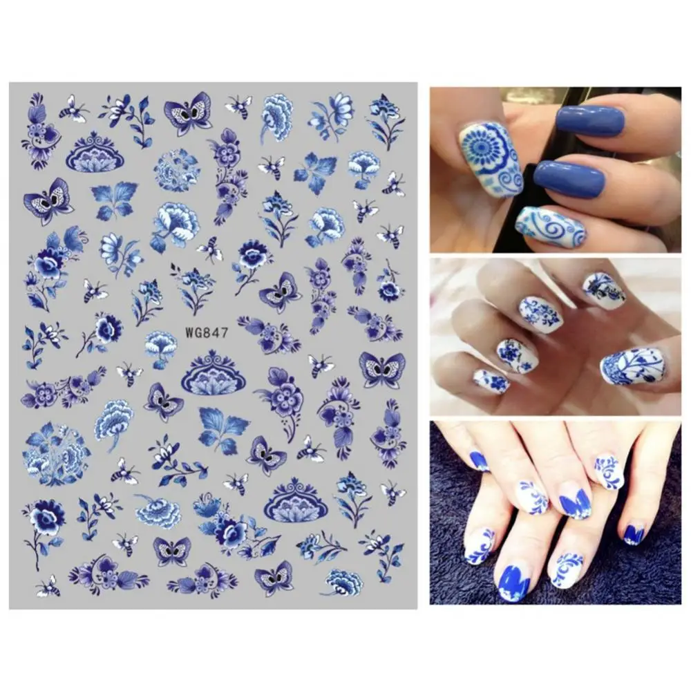 Pegatinas 3D de peces Koi rojos para uñas, calcomanías de tinta de loto de pez dorado de la suerte, diseño de acuarela, deslizadores chinos, decoración de Arte de uñas, manicura - imagen 3