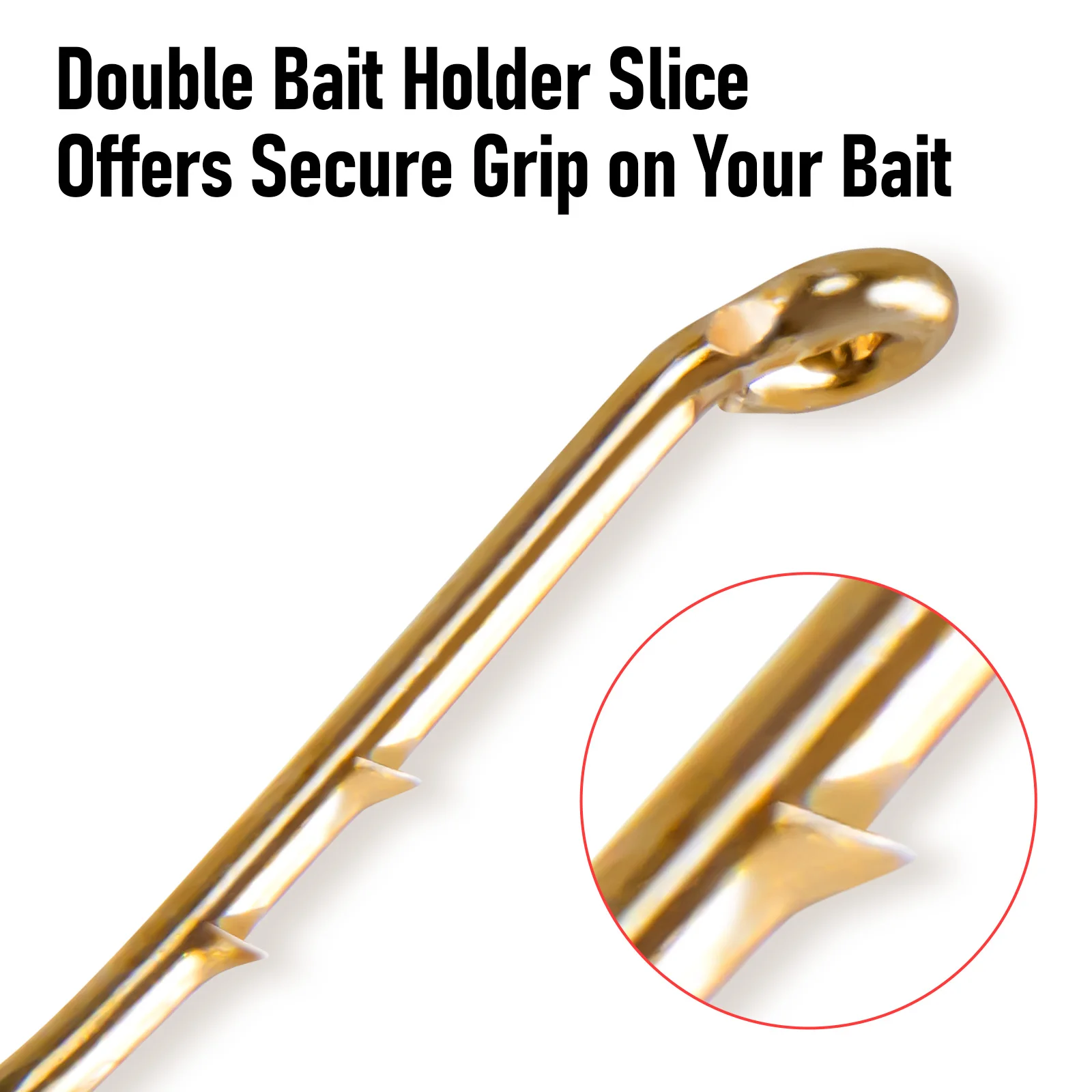 30/50 Uds Baitholder gancho de pesca de pulpo gancho de cebo vivo de bronce compensado para Bluegill Bass Striper Walleye agua salada - imagen 3