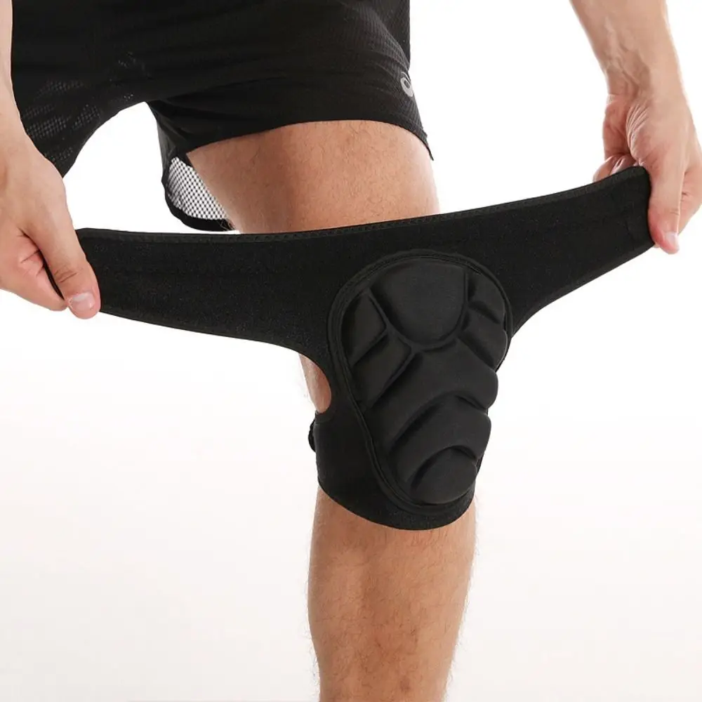 Rodilleras de esponja de doble correa, Protector de rodilla de concha de tortuga, soporte deportivo ajustable, 2 piezas/1 par - imagen 3