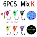 6pcs Mix K