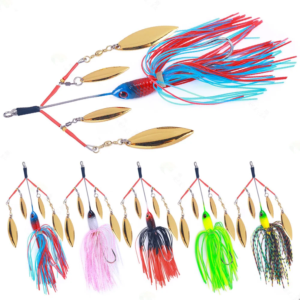 Striper trucha salmón pesca Buzzbait 13cm 22g Alabama Jig Señuelos de Pesca señuelo de lubina cebos de natación de agua dulce para lubina Swimbait Jig - imagen 3
