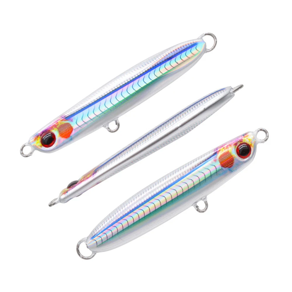 D1 señuelo de pesca de plantilla de Metal impreso en 3D, 75mm/32g, aparejos de pesca de mar, Mar - imagen 2