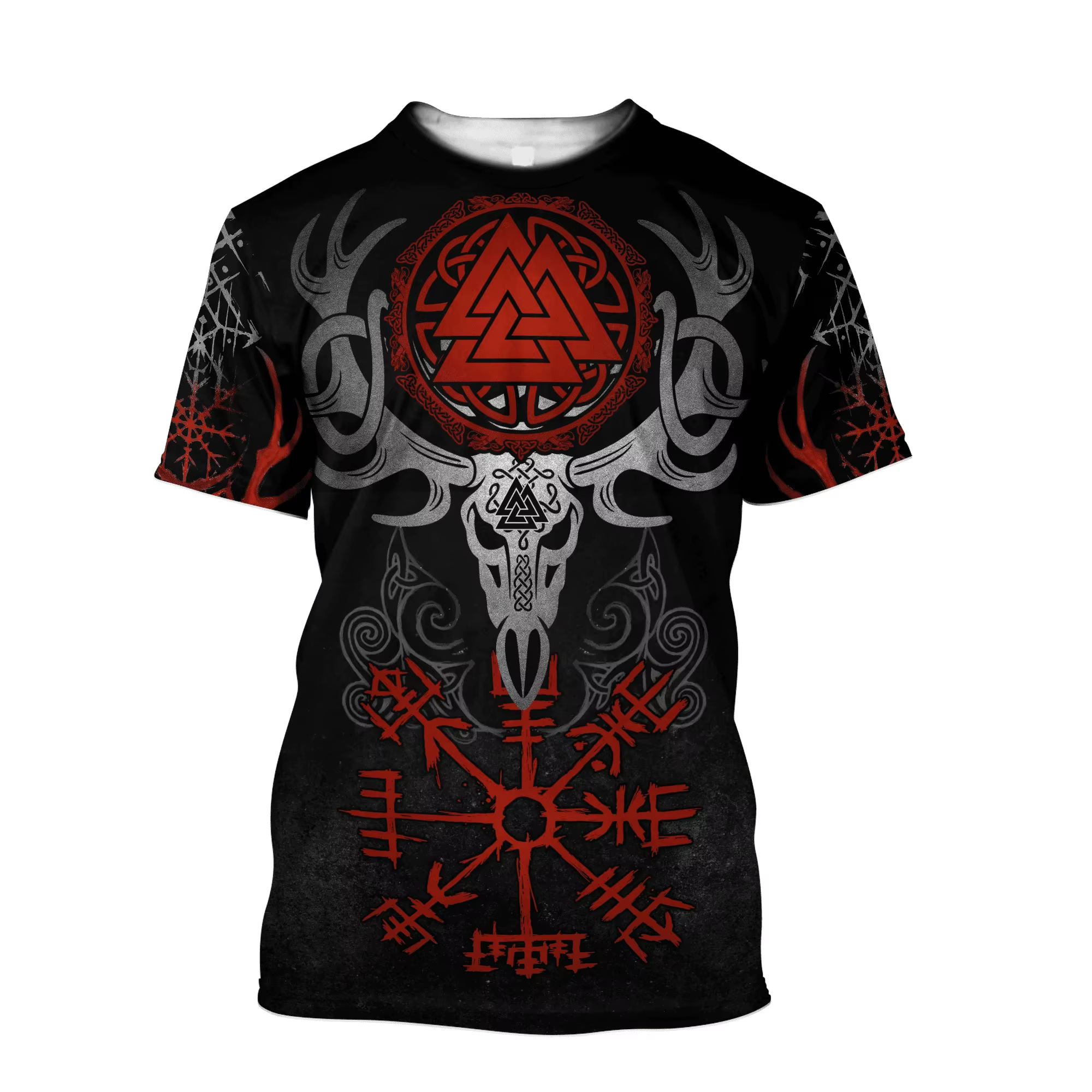 PLstar Cosmos Huginn – Camiseta y pantalón corto 3D Cuervo de Odín - imagen 4