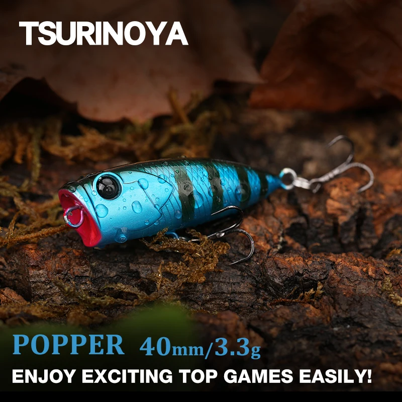 Señuelo TSURINOYA 4cm 3.3g Popper CATCHER - vista principal