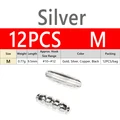 12PCS size M Silver