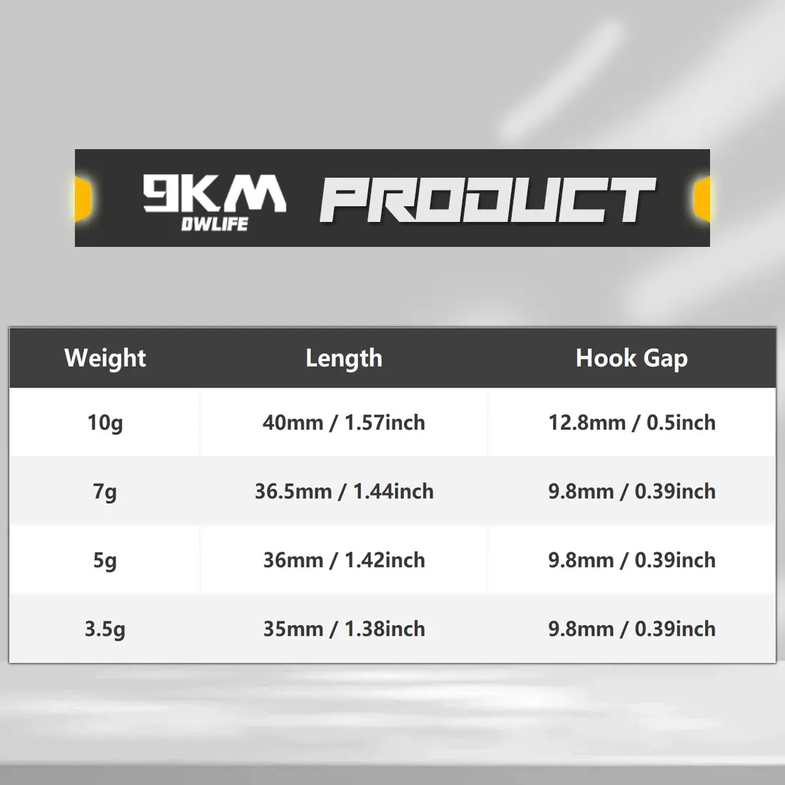 9KM 10 Uds anzuelo con ojos luminosos 3,5g ~ 10g para cebo blando, para agua salada y agua dulce - imagen 2