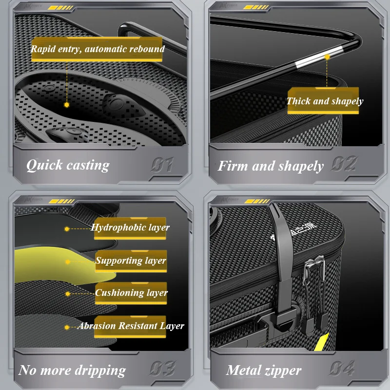 Cubo de pesca de gran capacidad, cubo plegable para cebo vivo, EVA engrosado, orificio de aireación, bomba de oxígeno, Camping al aire libre - imagen 5