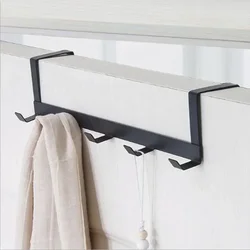 Portacañas de hierro forjado con soporte para puerta sin taladro