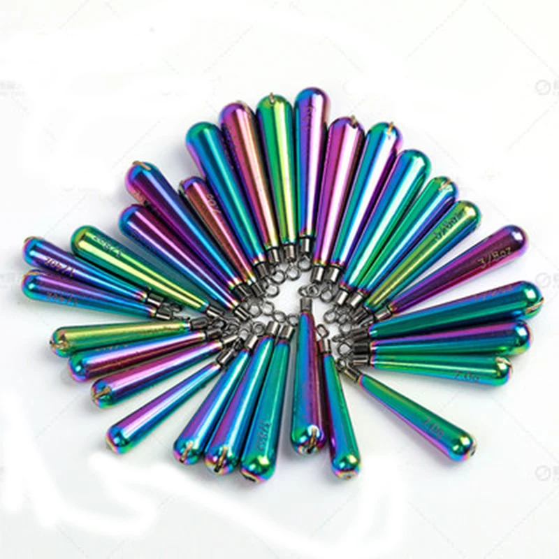 Plomo de pesca de tungsteno Multicolor 3,5g 5,3g 7g 8,8g 10,5g 14g 21g 28g pesas de pesca plomos accesorios de aparejos de pesca - imagen 5